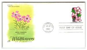Scott #2698 Moss Campion 1992 First Day Cover FDC Artcraft Wildflowers
